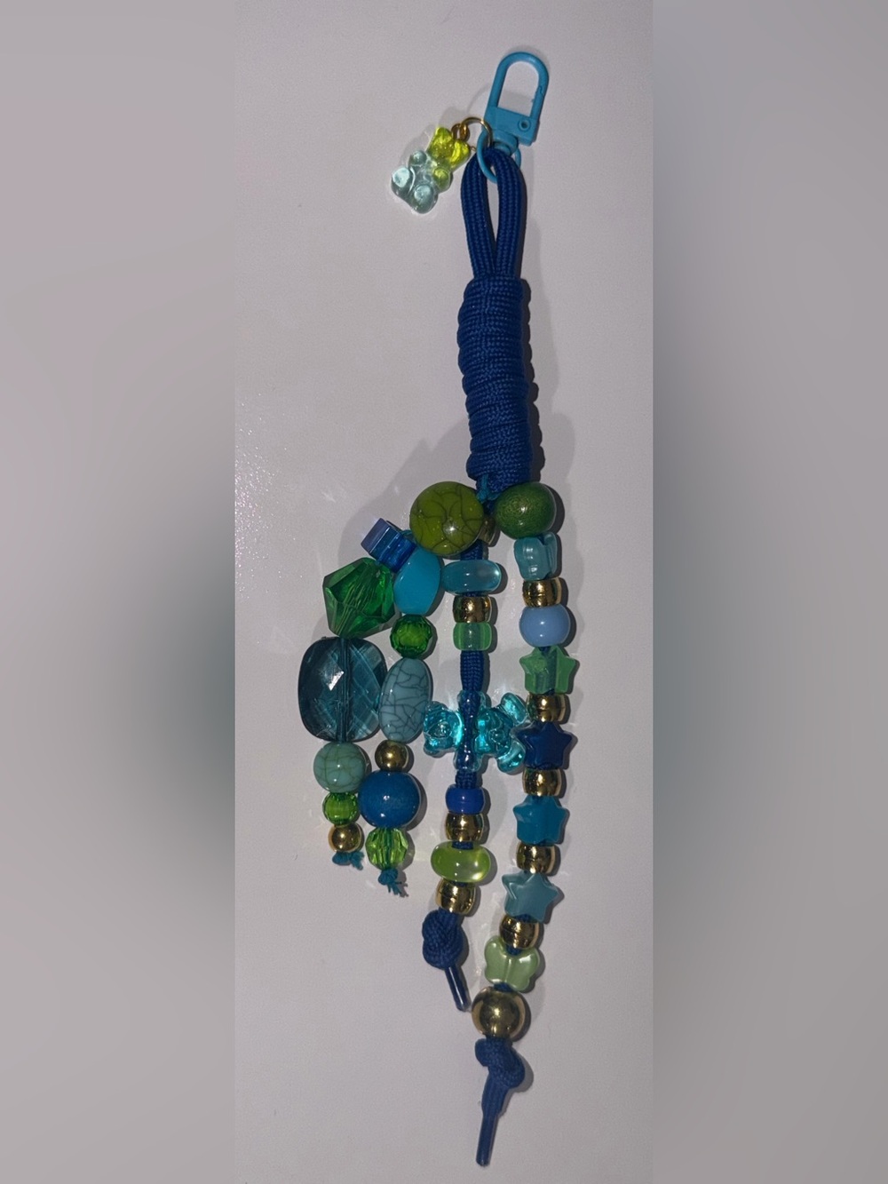 Beaded Blue and Green Multi-Strand Bracelet
